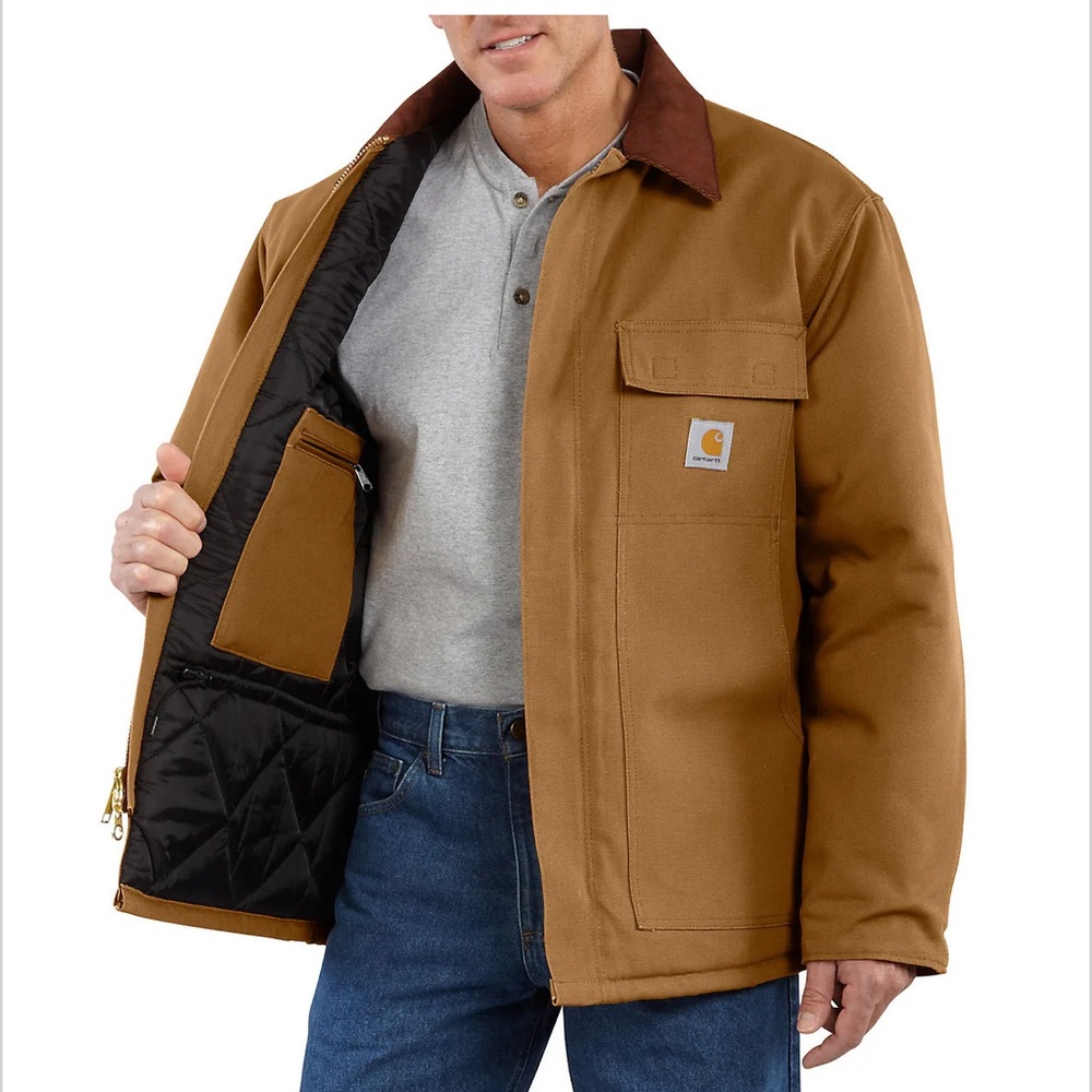 NWT Carhartt brown loose fit coat size medium